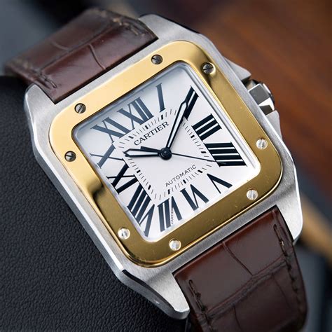 cartier santos waterproof|cartier santos 100 price.